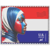 Sticker Vintage L'Amerique - Mslm (Devant)