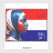 Sticker Vintage L'Amerique - Mslm (Feuille)