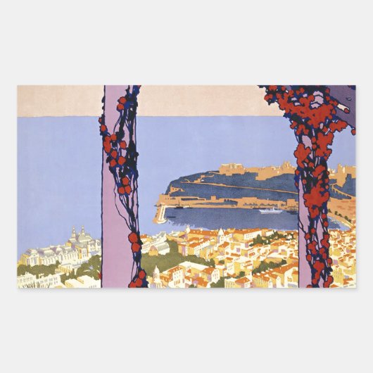Sticker vintage Monaco Monte Carlo Travel (Devant)