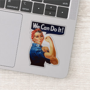 Sticker Vintage Nous pouvons le faire Rosie le Riveter