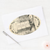 Sticker vintage Oval Bee Hives Honey Jar (Enveloppe)