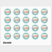 Sticker vintage Retro Heart XOXO Valentine's Day (Feuille)