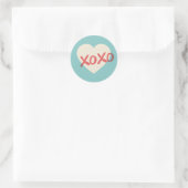 Sticker vintage Retro Heart XOXO Valentine's Day (Sac)
