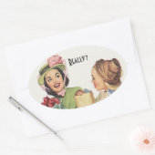 Sticker Vintage Retro Quartier Ami Vraiment? (Enveloppe)