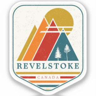 Sticker Vintage Revelstoke Canada Souvenir de ski