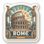sticker vintage rome italie (Devant)