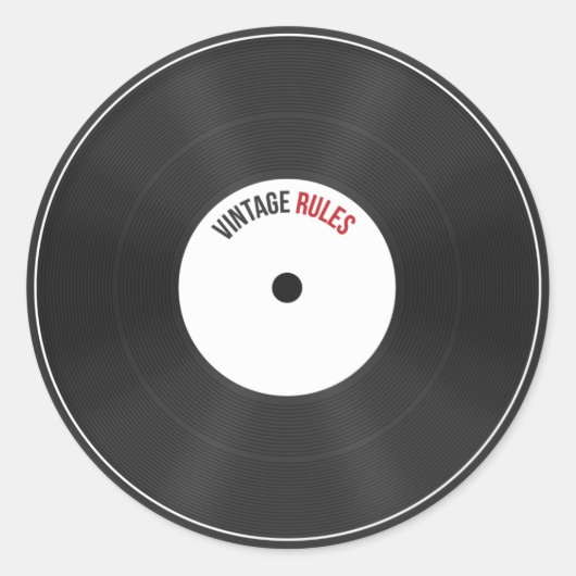 Sticker vintage Rules (Devant)