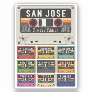 Sticker Vintage San Jose