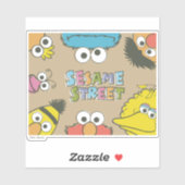 Sticker Vintage Sesame Street Pals (Feuille)