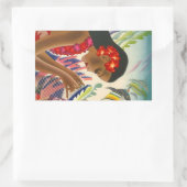 Sticker Vintage Tropical Hawaiian Islands Travel (Sac)