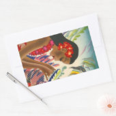 Sticker Vintage Tropical Hawaiian Islands Travel (Enveloppe)