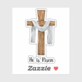 Sticker Vintage Waterton Cross Pâques (Feuille)