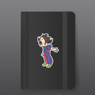 Sticker Vintage Yelling Kid