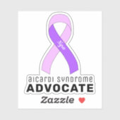 Sticker Vinyl Aicardi Syndrome Advocate (Feuille)
