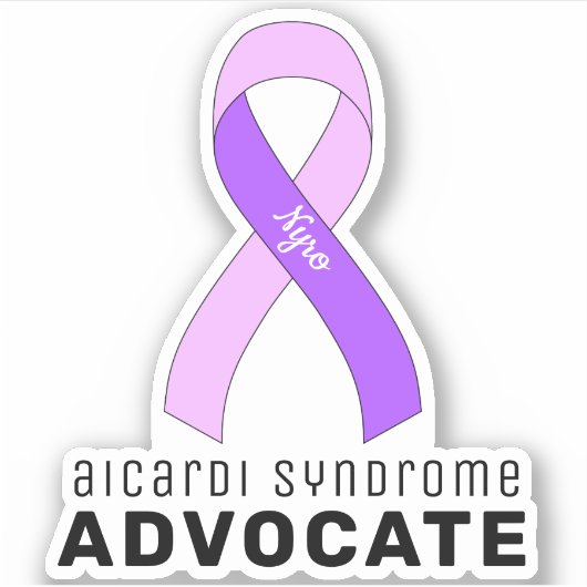 Sticker Vinyl Aicardi Syndrome Advocate (Devant)