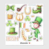 Sticker Vinyl artisanat de la Saint Patrick (Feuille)