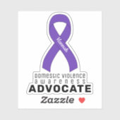 Sticker Vinyl, avocat de la sensibilisation à la v (Feuille)