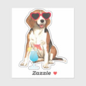 Sticker Vinyl Beagle (Feuille)