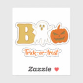 Sticker Vinyl Boo Halloween Funny (Feuille)