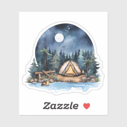 Sticker Vinyl Camping (Feuille)