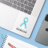 Sticker Vinyl Cancer de l'ovaire (Ordinateur portable avec iPhone)