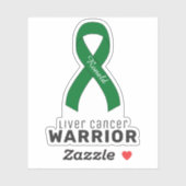 Sticker Vinyl Cancer du foie (Feuille)