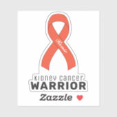 Sticker Vinyl Cancer du rein (Feuille)