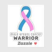 Sticker Vinyl Cancer du Sein chez l'Homme (Feuille)