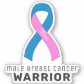 Sticker Vinyl Cancer du Sein chez l'Homme (Devant)