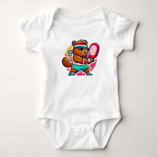 Sticker Vinyl Capybara Pickleball Speler - Sty Romper