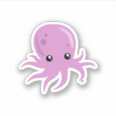Sticker Vinyl Coupé Personnalisé Octopus (Devant)