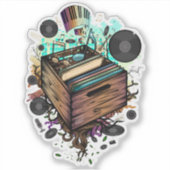 Sticker Vinyl Crate (Devant)