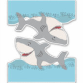 Sticker Vinyl de la rue du requin (Devant)