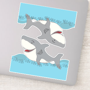 Sticker Vinyl de la rue du requin