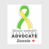 Sticker Vinyl De L'Avocat Du Syndrome De Beckwith- (Feuille)