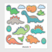 Sticker Vinyl Dinosaur (Feuille)