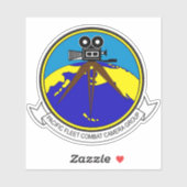 Sticker Vinyl du groupe Camera de combat de la flo (Feuille)