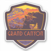 Sticker Vinyl du Parc National du Grand Canyon (Devant)