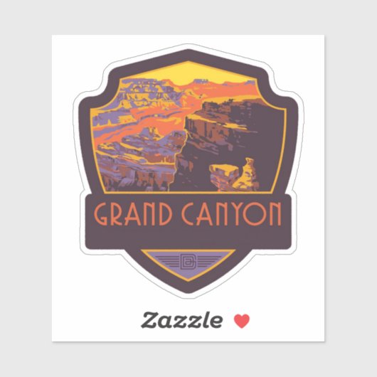 Sticker Vinyl du Parc National du Grand Canyon (Feuille)