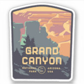 Sticker Vinyl du Parc National du Grand Canyon (Devant)