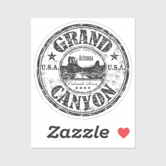 Sticker Vinyl du Parc National du Grand Canyon (Feuille)