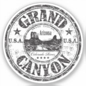 Sticker Vinyl du Parc National du Grand Canyon (Recto)