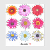 Sticker Vinyl Fleurs marguerites (Feuille)