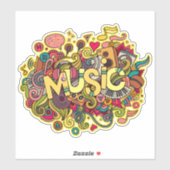 Sticker Vinyl - Graffiti artistique coloré (Feuille)