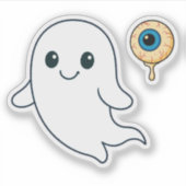 Sticker Vinyl Halloween Ghost & Eyeball - Spo (Devant)