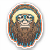 Sticker Vinyl Hippie Sasquatch (Devant)