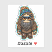 Sticker Vinyl Hippie Sasquatch (Feuille)