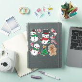 Sticker Vinyl Pals de neige mignonne (Couverture iPad)