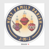 Sticker Vinyl Parish Holy Family (Feuille)
