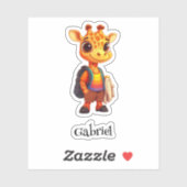 Sticker Vinyl Personnalisé Freckkly Friend (Feuille)